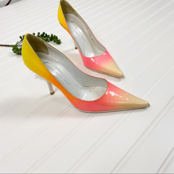 Giuseppe Zanotti Neon Ombré Heels size 6.5 - Picture 3 of 8